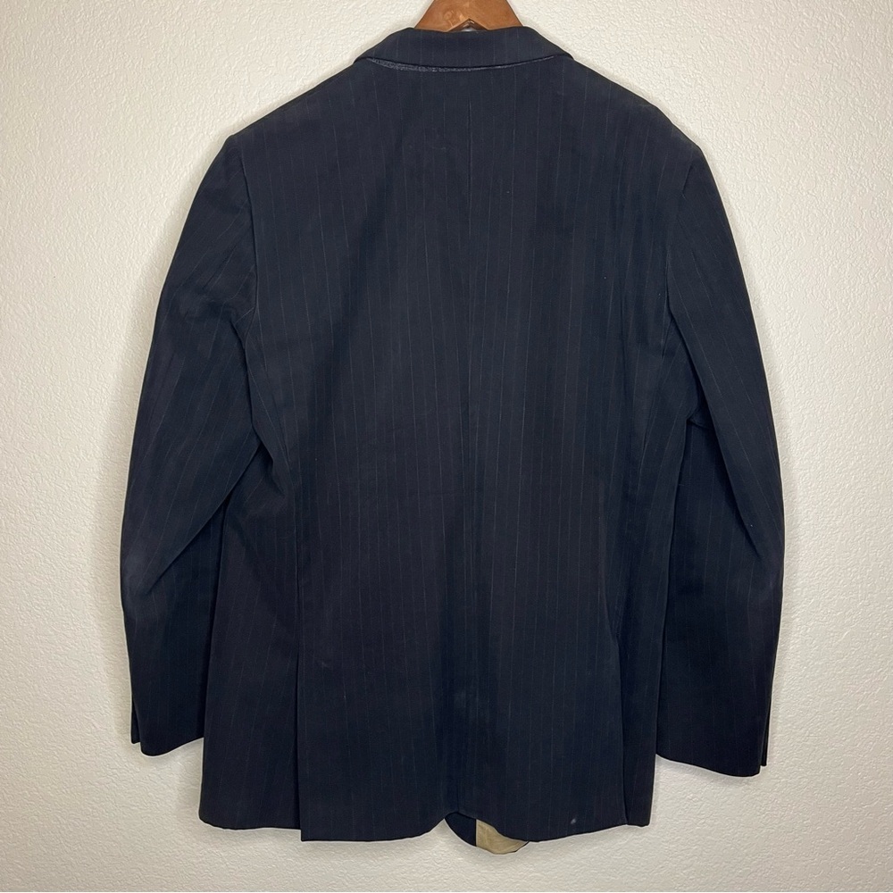 Banana Republic Classic Dark Navy Pinstripe Men's Blazer Size 48L RN 54023 - Picture 8 of 16
